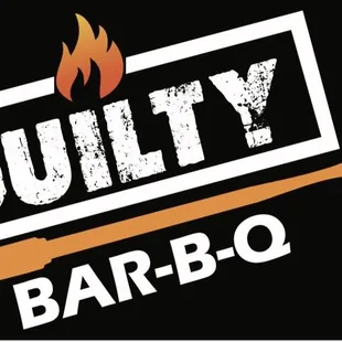 the logo for guilty bbq