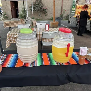 Seating area and drinks