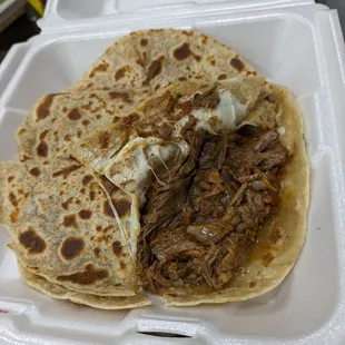 Barbacoa quesadilla