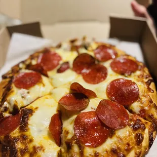 Pepperoni and Sausage pizza