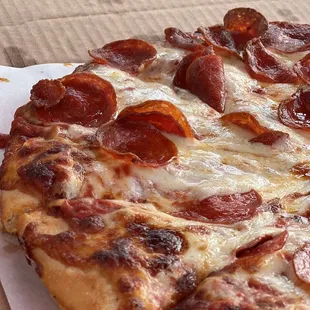 Large Pepperoni and 100% Provolone Cheese