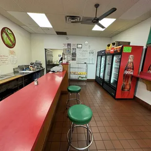 sushi and sashimi, interior