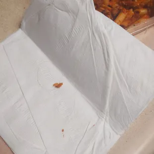 Long hair in food