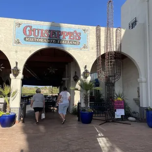 Walkway Entry to restaurant