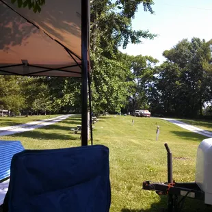 Large campsites with water and electric