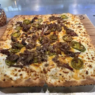 ZZ Top BBQ Flatbread with Brisket