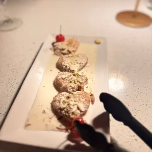 a plate of food on a table