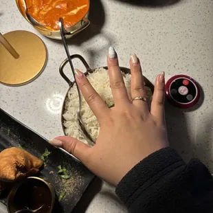 Rice portion