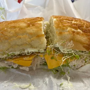 Turkey, cheese and avocado