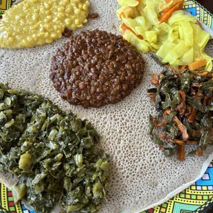 Gulele Combination Vegetarian Entree Sampler