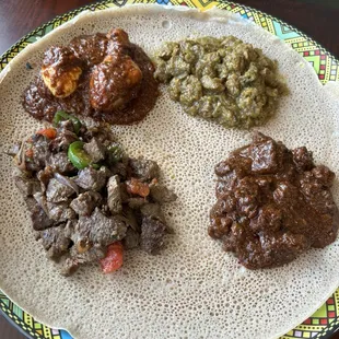 Meat Gulele Chicken and Beef Combination