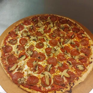 Pepperoni Mushroom Create your own Pizza