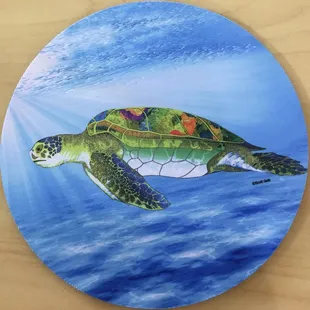 Turtle mouse pad by local artist Ann Burroughs