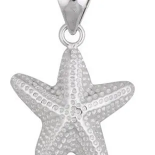 Sterling silver starfish pendant by artist Charles Albert
