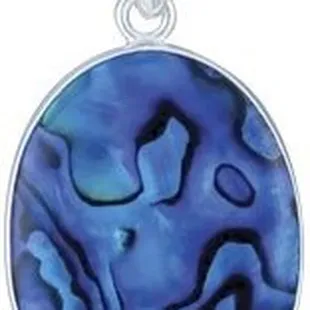 Abalone pendant in sterling silver by artist Charles Albert