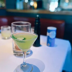 Basil cucumber martini / $16