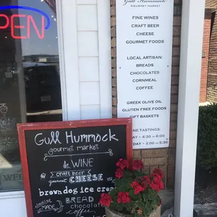 a sign outside of a restaurant