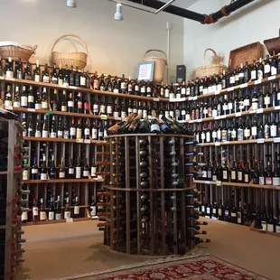 Massive wine selection