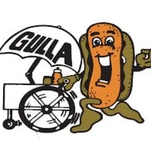 a hot dog in a wheelchair
