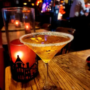 Amazing Side Car cocktail at Halloween