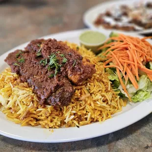 Mix Plate with biryani rice (A+) SPICY