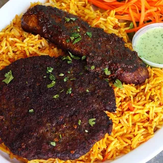 Mix Plate with Biryani Rice