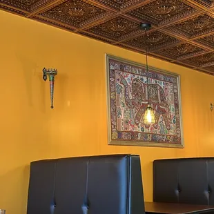 the interior of a restaurant