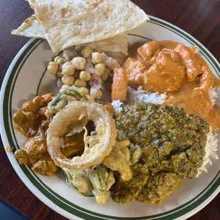 My plate from the buffet