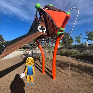 Big kid playground side