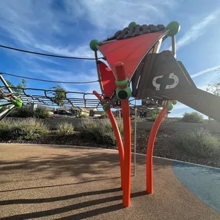 Big kid playground side