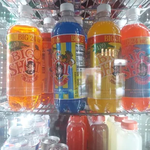 a fridge full of sodas