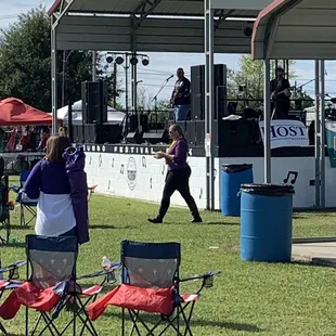 Band on stage