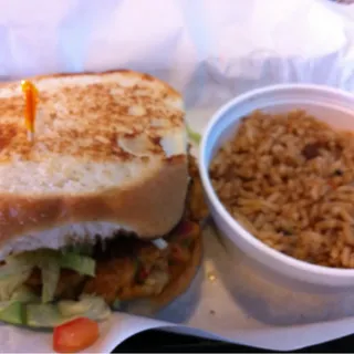 Crab and Shrimp Cake Sandwich