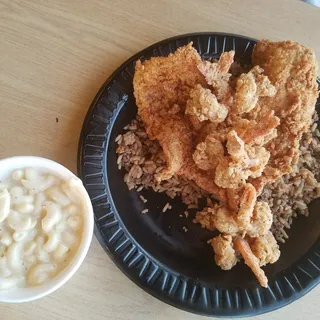 Fried Chicken and Shrimp