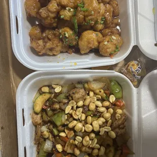 Orange, chicken, Kung pow chicken