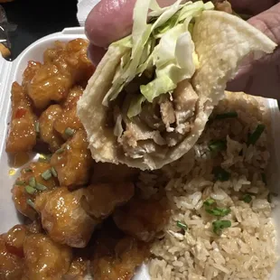 Chicken taco was really good!