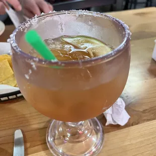 Michelada (the beer is served upside down in the glass but I forgot to get a pic of that)