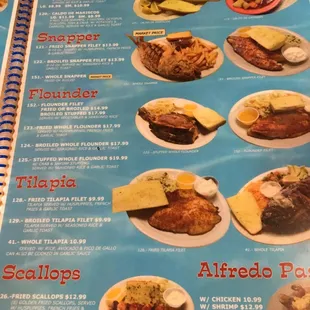 menu, tacos
