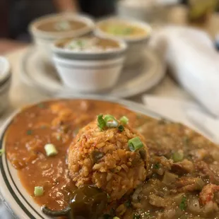 We asked the waiter for a little bit of everything! The shrimp creole was unbelievable