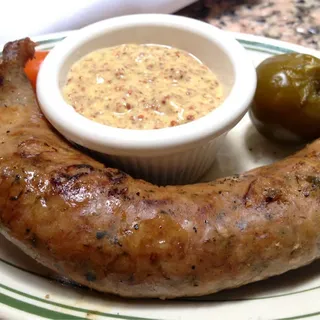 Grilled Boudin with Creole Mustard