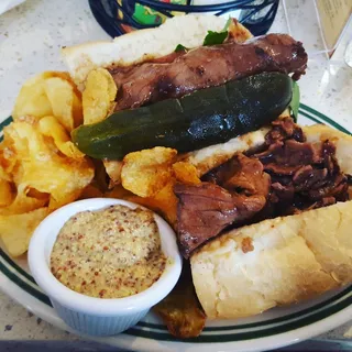 Hot Roast Beef Po-Boy