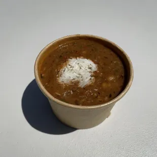 One of the delicious gumbos we soon gobbled up