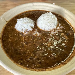 Chicken sausage gumbo