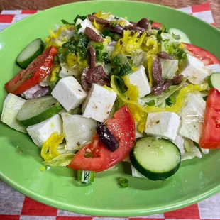 Cool off with a cool, crisp Tarpon Springs inspired Greek Salad