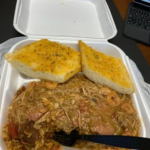 Small Gumbo over Jambalaya