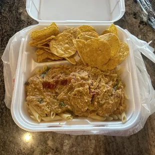 Drunken Chicken over pasta -Small order