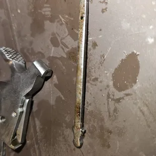 After I took the springs off the rods. That is sand and carbon.