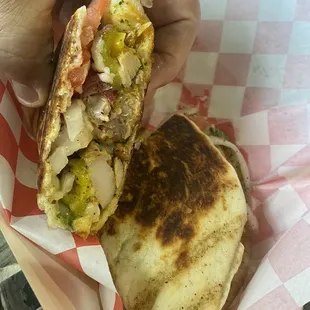 Basil pesto grilled chicken sandwich. It's GREAT!