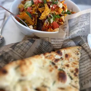 Chicken Biryani and Garlic Naan