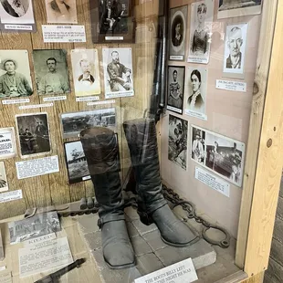 Billy the Kid's boots, pistol, and other stuff